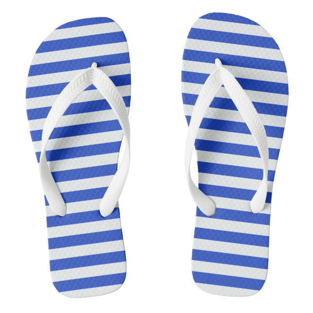 Tongs Royal Blue Combination Stripes par Shirley Taylor (Semelle)