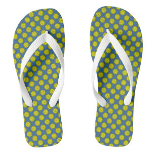 Tongs Ruban de fleurs jaunes par Kenneth Yoncich