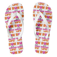 Run and Embrassez Life Orange Pink