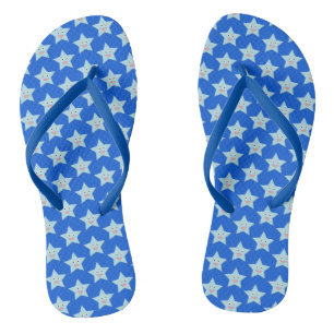 Tongs Sandales à bascule étoile de célébration bleu vif