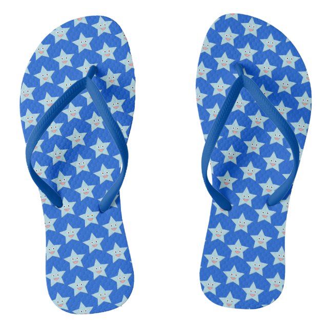 Tongs Sandales à bascule étoile de célébration bleu vif (Semelle)