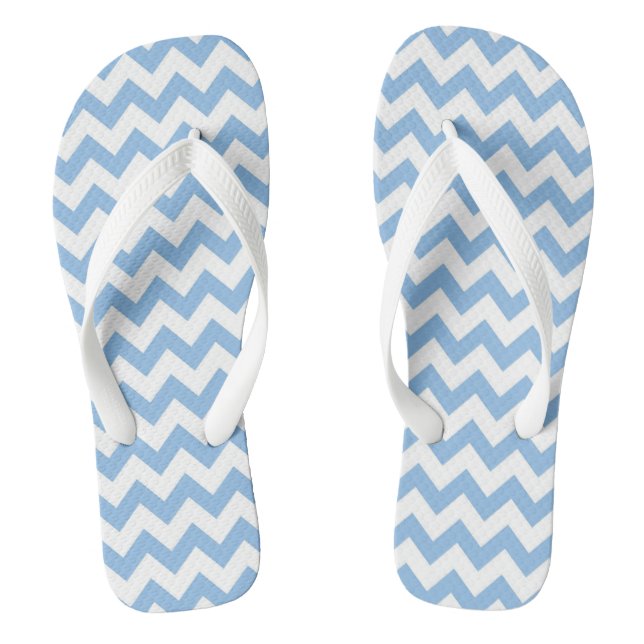 Tongs Sandales à chevrons bleu clair (Semelle)