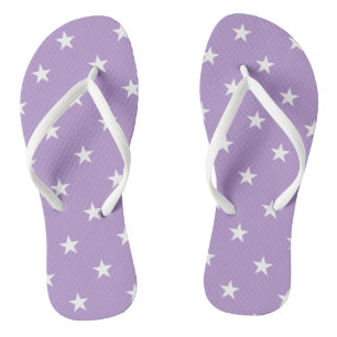 Tongs Sandales à étoiles violettes