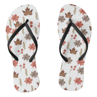 Tongs Sandales à Imprimé Automnal - Chaussures de Style