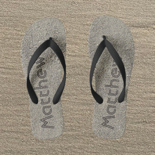 Tongs Sandales à monogramme personnalisé pour hommes