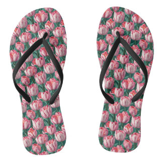 Tongs Sandales à semelle compensée et bride fine à motif