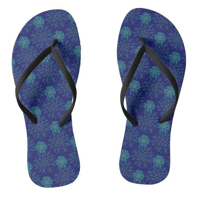 Tongs Sandales à semelles compensées à motif floral (Semelle)