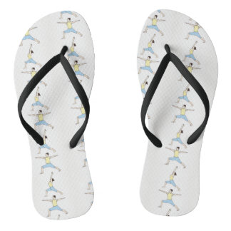 Tongs Sandales de plage avec conception de yoga