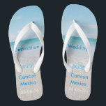 Tongs Sandales de plage de mariage<br><div class="desc">Sandales de plage de mariage de destination / tongs avec Mariage personnalisé Date et destination</div>