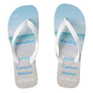 Tongs Sandales de plage de mariage