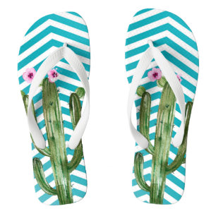 Tongs Sandales Flipflop Personnalisées Boho Cactus S