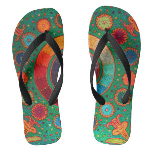 Tongs Sandales Huichol Serpent Mexicain