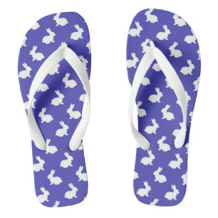 Tongs Sandales lapin violet prune