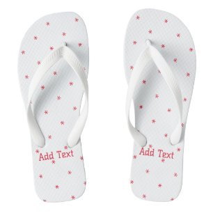 Tongs Sandales Mignonnes Imprimées avec Texte Ajouté de