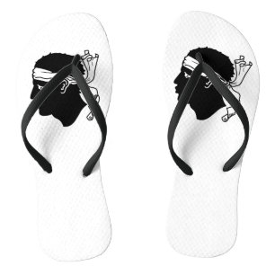 Tongs Sangles fines pour adultes avec drapeau de la Cors