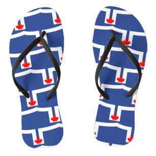 Tongs Sangles fines pour adultes avec le drapeau de Toro