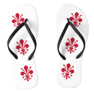 Tongs Sangles minces adultes avec Drapeau de Florence