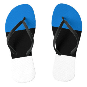 Tongs Sangles minces adultes avec drapeau estonien