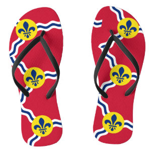 Tongs Sangles minces pour adultes avec drapeau de Saint-