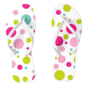 Tongs Sassy Summer Polka Dot Flip Flops
