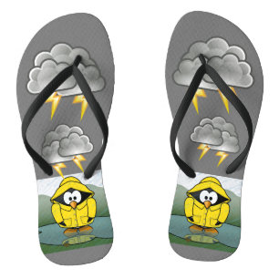 Tongs Shivering Rainy Day Penguin Thunder_Cove