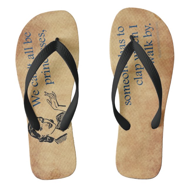 Tongs SlipperyJoe's Princesse applaudissant en marchant  (Semelle)