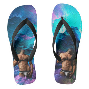 Tongs SlipperyJoe's sous-vêtements pour hommes musclés r