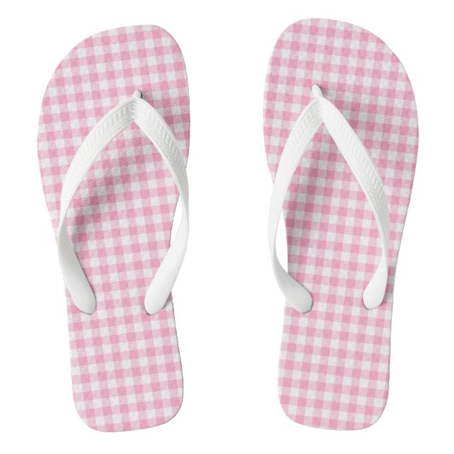 Tongs Soda Rose En vichy Flip Flops Adultes, Grandes San (Semelle)