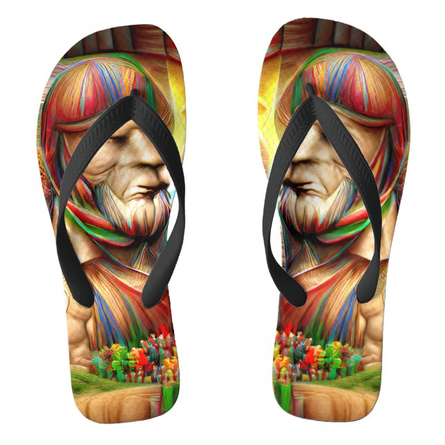 Tongs Soldat spartiate Guerrier musculaire sur mesure cr (Semelle)