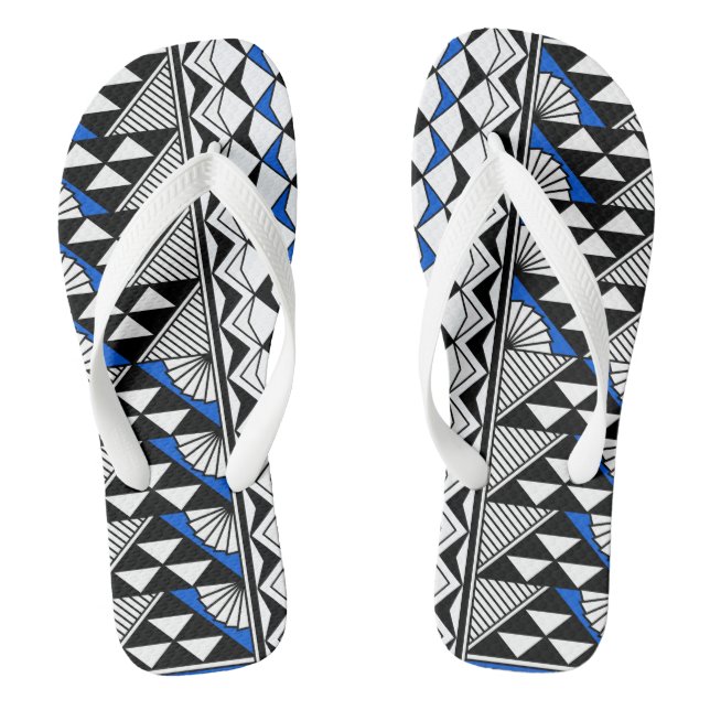 Tongs Soleil sud-ouest et pluie en bleu (Semelle)