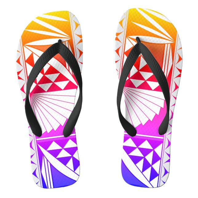 Tongs Southwest Native Sunrise in Rainbow (Semelle)