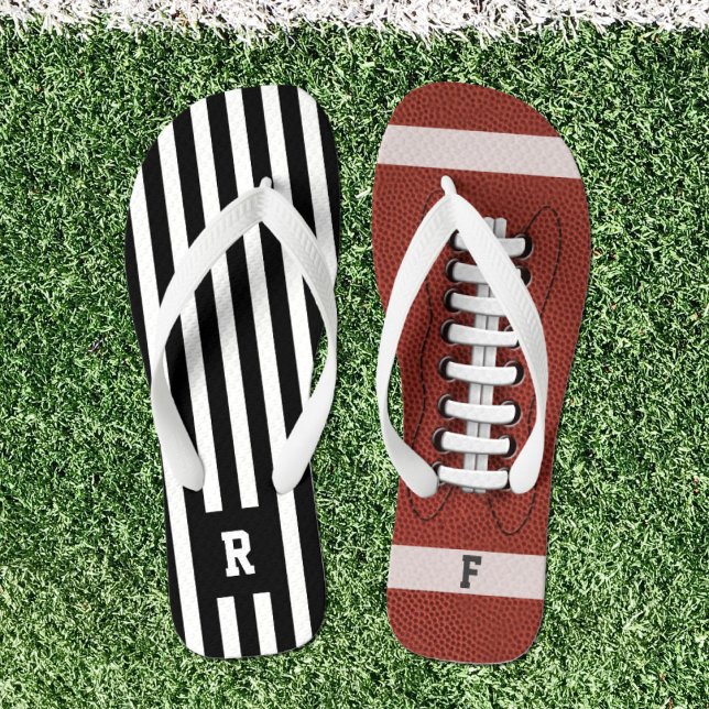 Tongs Sports Américain Football Référentiel Flip Flops (Créateur téléchargé)