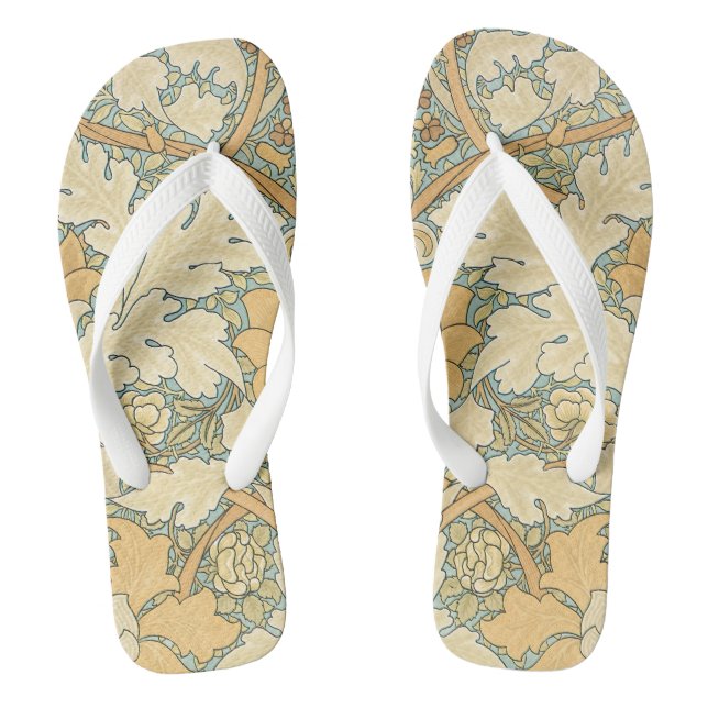 Tongs St. James par William Morris, feuilles d'acanthe (Semelle)