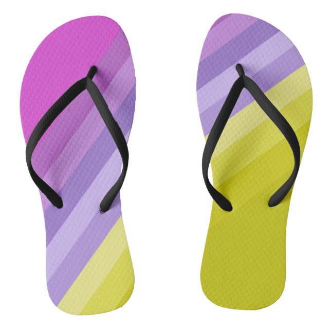Tongs Striqué, lumineux, arc-en-ciel (Semelle)