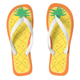 Tongs Style drôle de fruit tropical d'été d'ananas