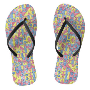 Tongs Sudoku One-Moderne Minimaliste Bauhaus Géométrique