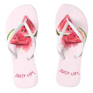 Tongs Sweet Watermelons Funny Flip Flops - Texte Personn