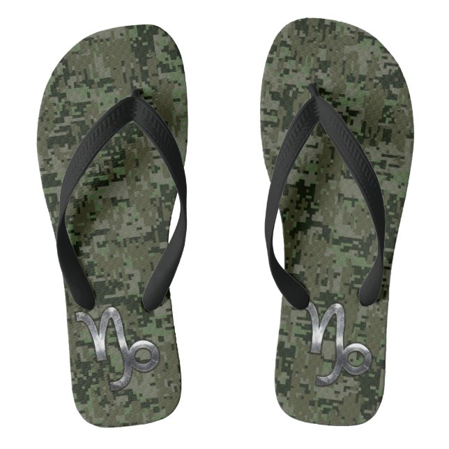 Tongs SYMBOLE Zodiaque Capricorne Camouflage boisé (Semelle)