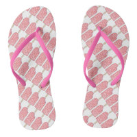 Tarte aux fraises Crème glacée Popsicle Flip Flops