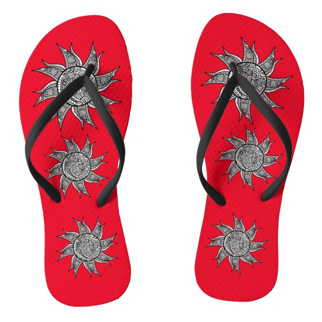 Tongs Tatouage de henné Sun Thunder_Cove (Semelle)