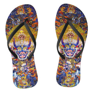 Tongs Tatouage de mandala du dieu tibétain Cool Yamanta