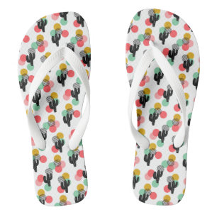 Tongs Tendance Tropical Succulent Motifs Flip Flops