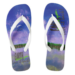 Tongs Terre Notre maison Blue Summer Ciel et Eau