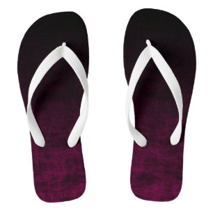 Tongs Texture à dégradé noir et magenta foncé