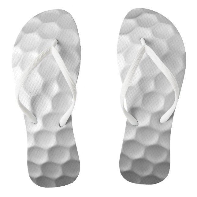 Tongs Texture de balle de golf blanche gaufree (Semelle)