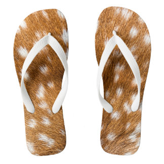 Tongs Texture de la fourrure de cerf tacheté