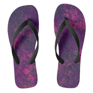 Tongs texture violet foncé texturé en marbre de daim g
