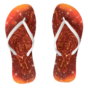 Tongs Tigers Flip Flops Courir À Galaxy Starry Night
