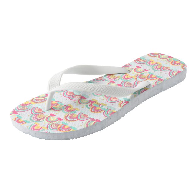 Tongs Tootsie Fruit Arc-en-ciel Flip Flops (Incliné)