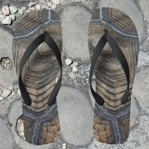 Tongs Tortoiseshell Gris et Brown Motif de masculine